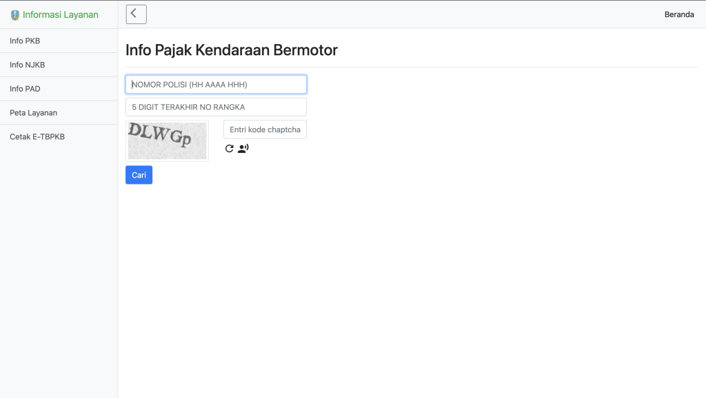 Cek Pajak Kendaraan Samsat Tulungagung