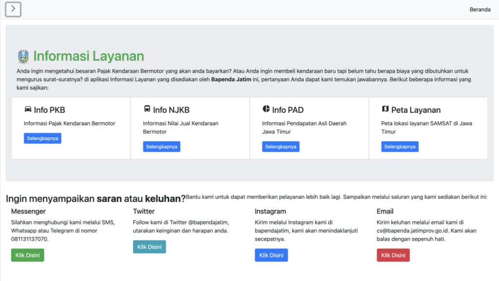 Cek Pajak Kendaraan Samsat Tulungagung